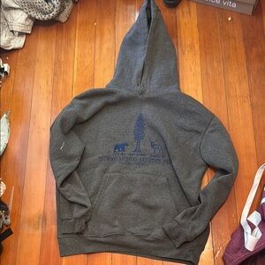 Gray Redwood National Park Hoodie